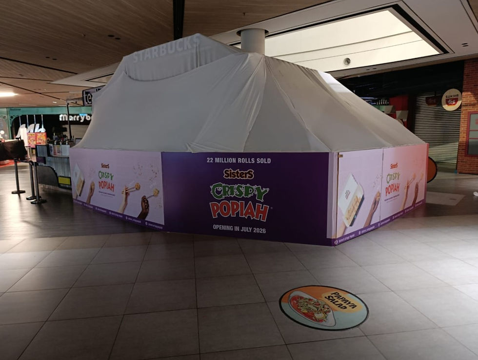 Visual Sticker Installation, Crispy Popiah, Icity