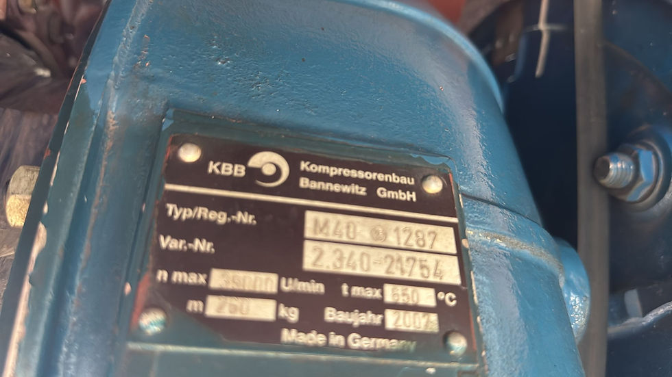 الصورة المصغرة: TURBOCHARGER KBB MAK ENGINE M40