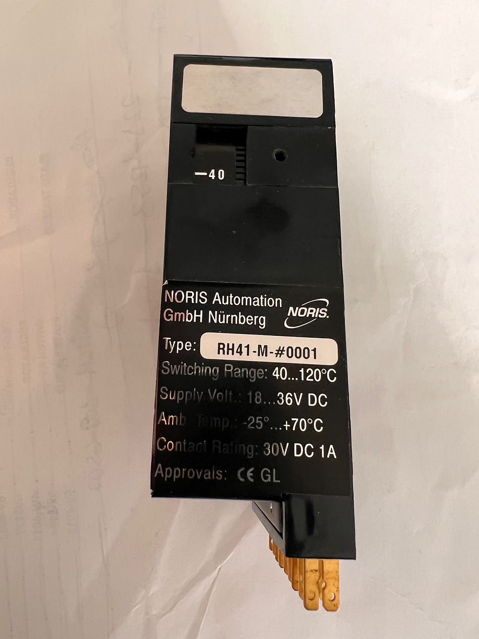 Thumbnail: LIMIT VALUE SWITCH TEMPERATURE RH41M 