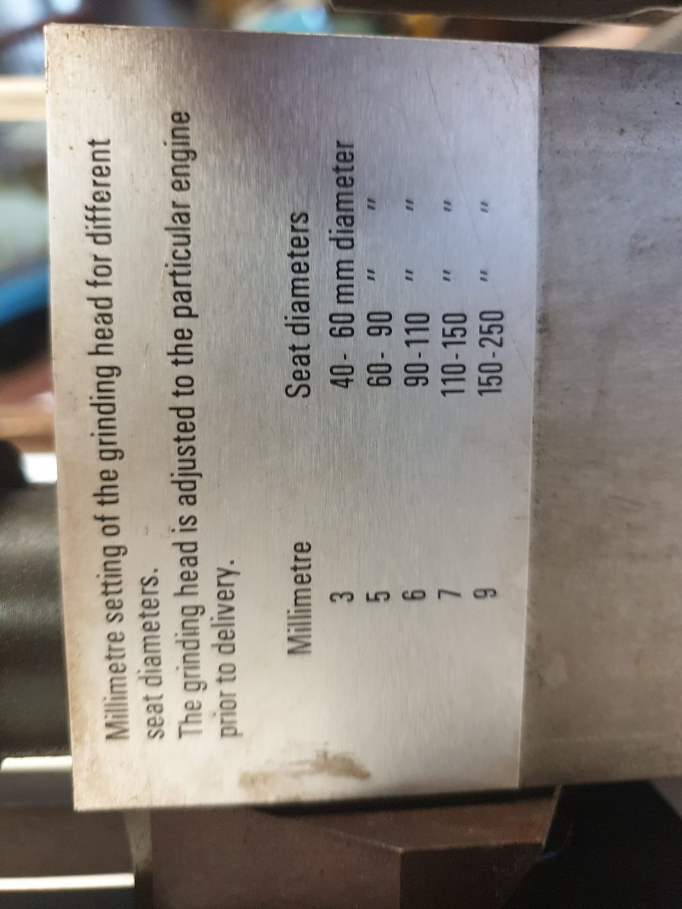 Miniature : VALVE SEAT GRINDER TYPE MSD P/Nº 442/83-02
