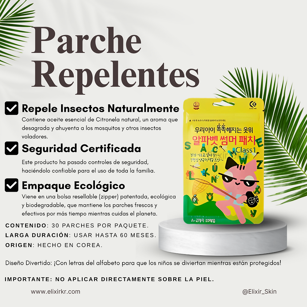 Mosquitos: La Solución que Tu Piel Necesita para Actividades sin Preocupaciones (¡y sin marcas!) | Elixir Skin (parches calmantes / parches repelentes)