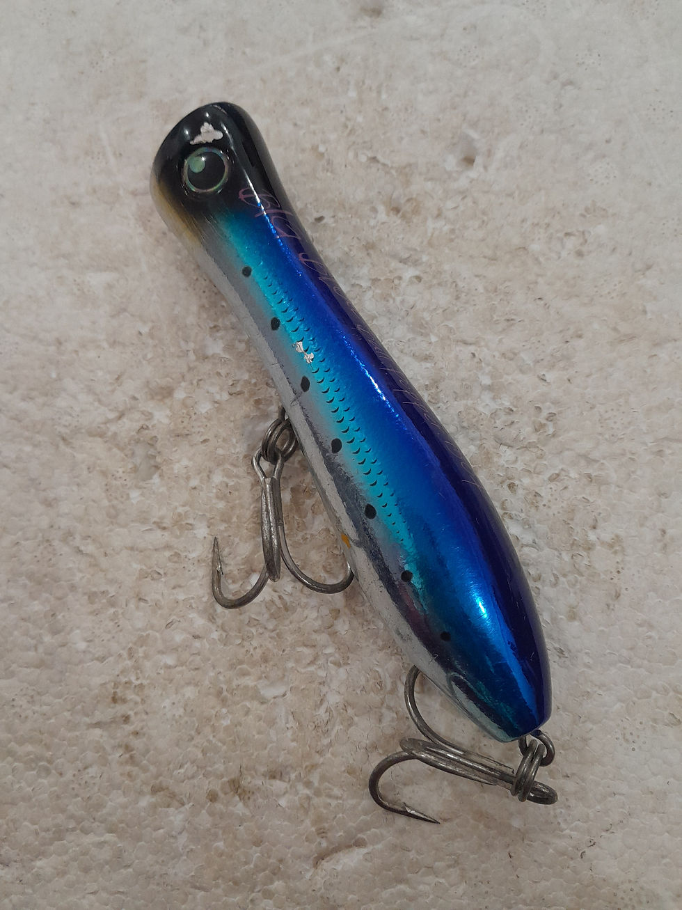 Miniatura: Isca Artificial Yo-zuri Big Blue Bull Popper 150F (usada)