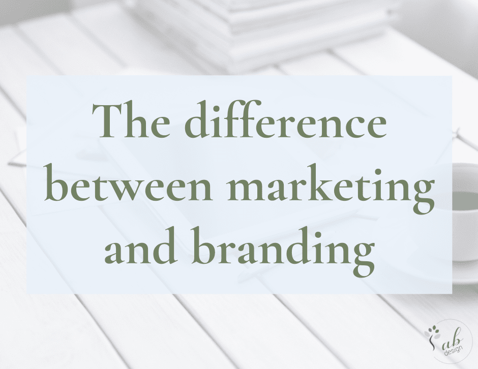The difference between marketing and branding