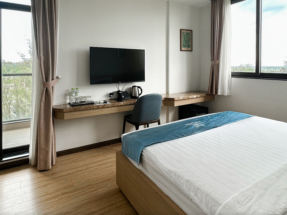 Phòng nghỉ yên bình, tinh tế với thiết kế chan hòa thiên nhiên tại Mangrove Hotel