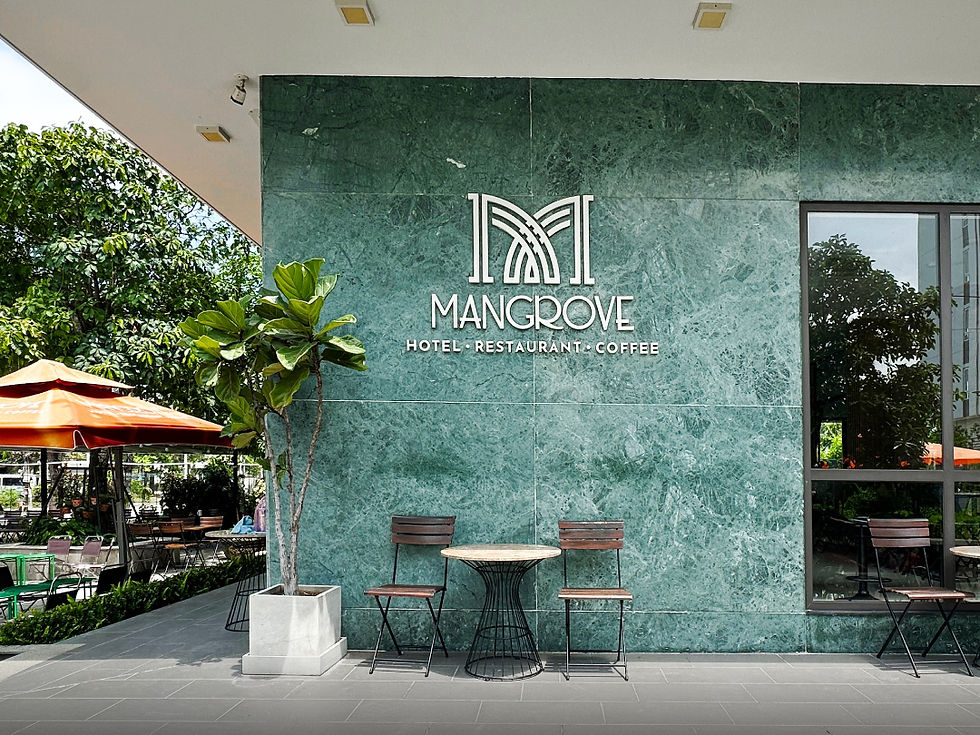 Buổi sáng tại Mangrove Hotel – Không gian xanh mát, yên bình, lý tưởng để bắt đầu một ngày khám phá Cần Giờ