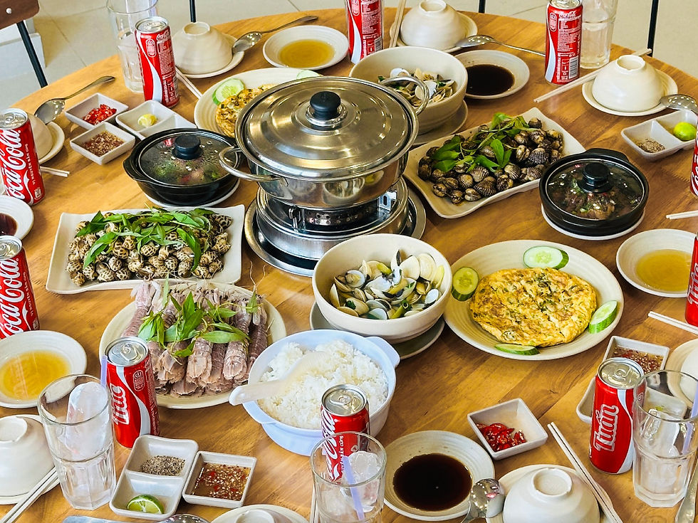 Thực đơn hải sản đa dạng, giữ trọn vị ngọt tự nhiên và hương vị đậm đà