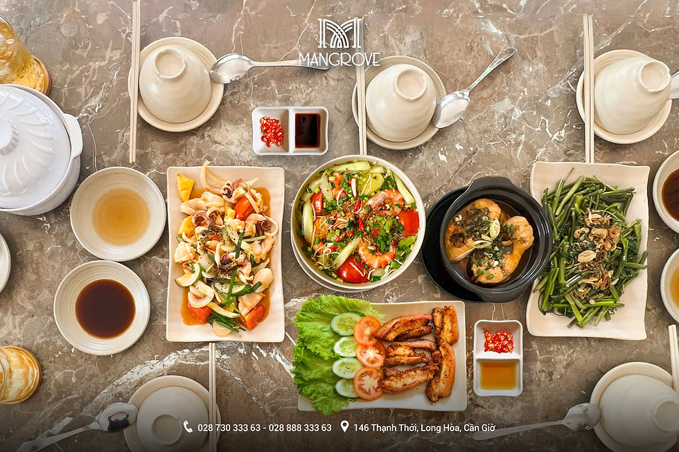 Cần Giờ nổi tiếng với nguồn hải sản tươi ngon và phong phú