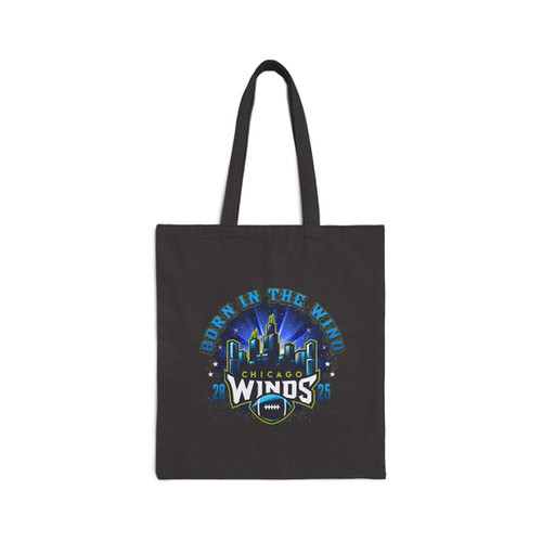 Chicago Winds Cotton Canvas Tote Bag - Born in the Wind