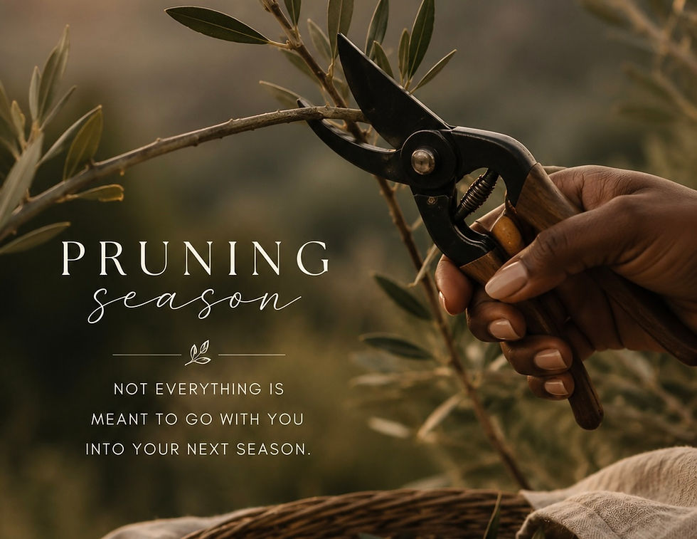 a black women pruning a branch, pruning season