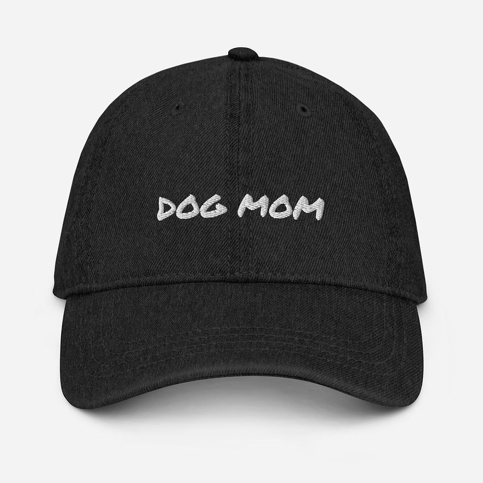 Thumbnail: 'Dog Mom' Denim Hat