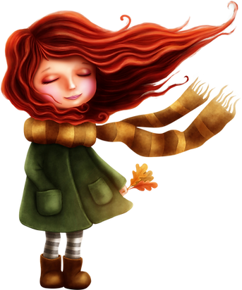 Herbst-Mädchen