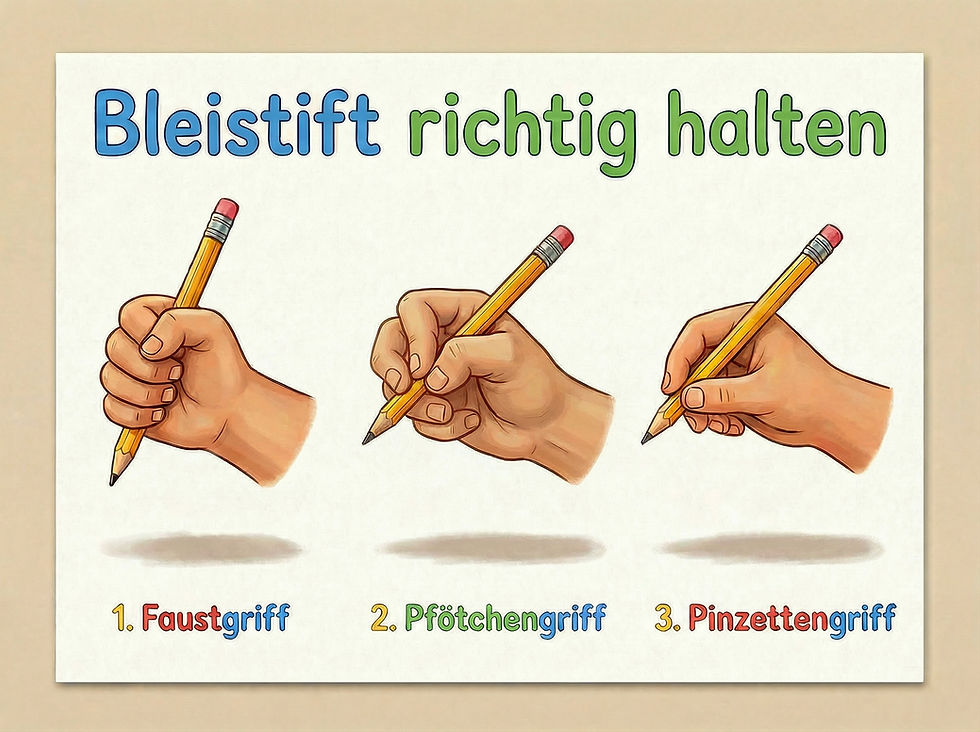 Wie die Hand das Schreiben lernt