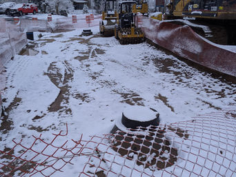 Finished the storm sewer in Lake Dillon Drive