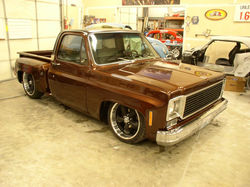 1977 Chevy Truck in the shop.