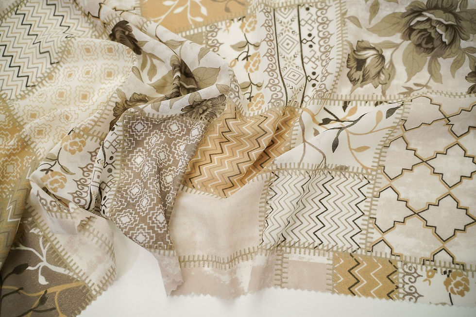 Thumbnail: PATCHWORK CHIFFON NARITA-KLC255
