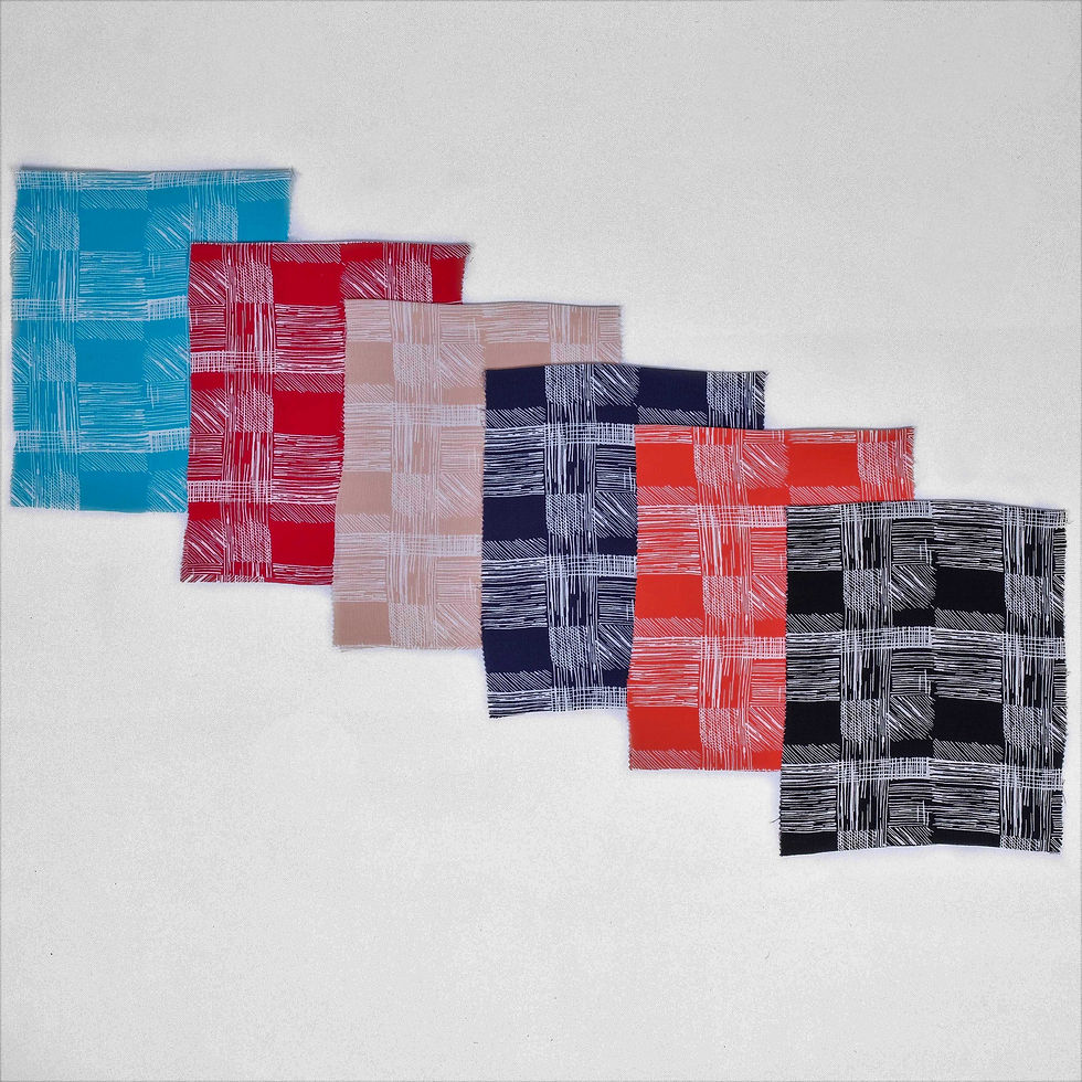 Thumbnail: ROSE CREPE MOTIF CROSSHATCH - 2020