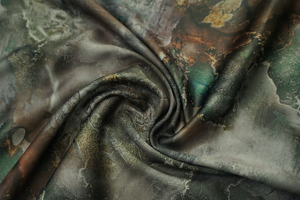 Thumbnail: SATIN SILKO PRINT MARBLES - G15726