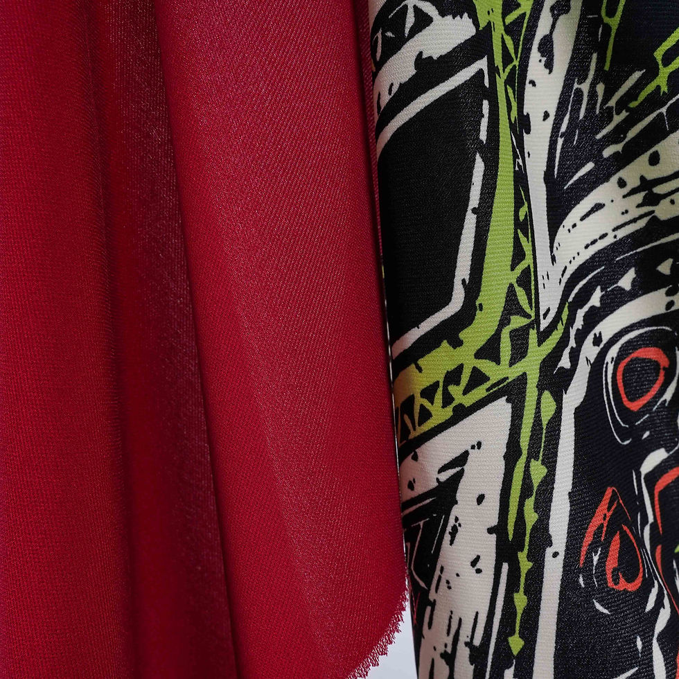 Thumbnail: ABSTRACT LAYERS HIGH TWIST POLYESTER WOVEN-3430