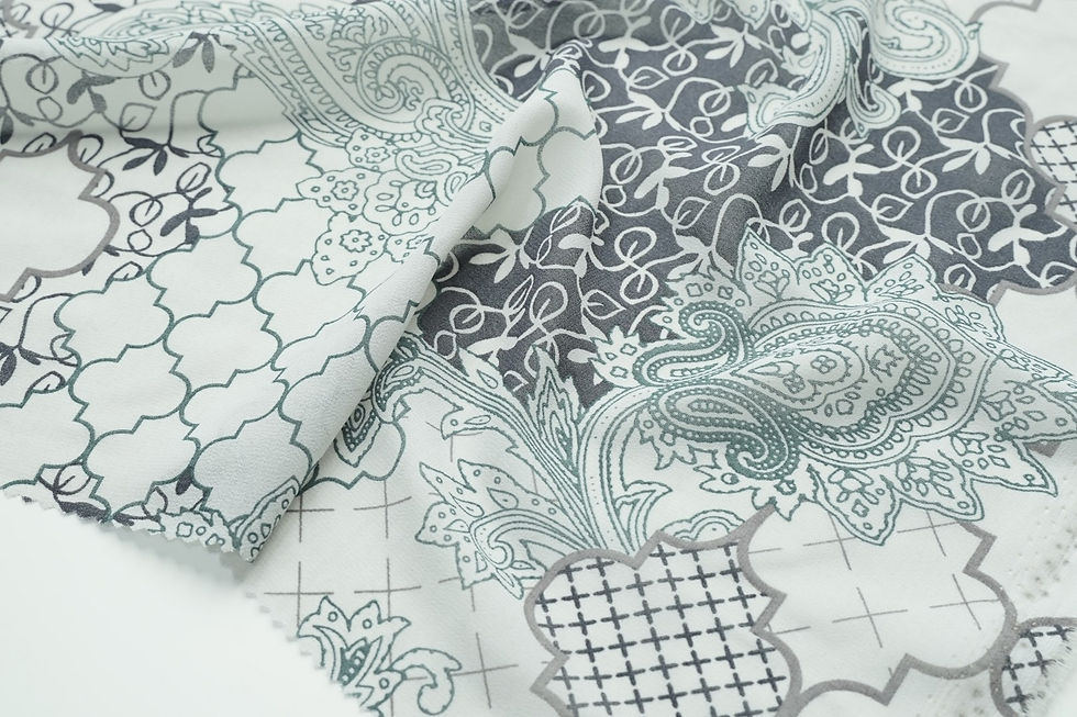 Thumbnail: PAISLEY MULTI PATTERN PRINTS CHIFFON POLYESTER WOVEN-1812