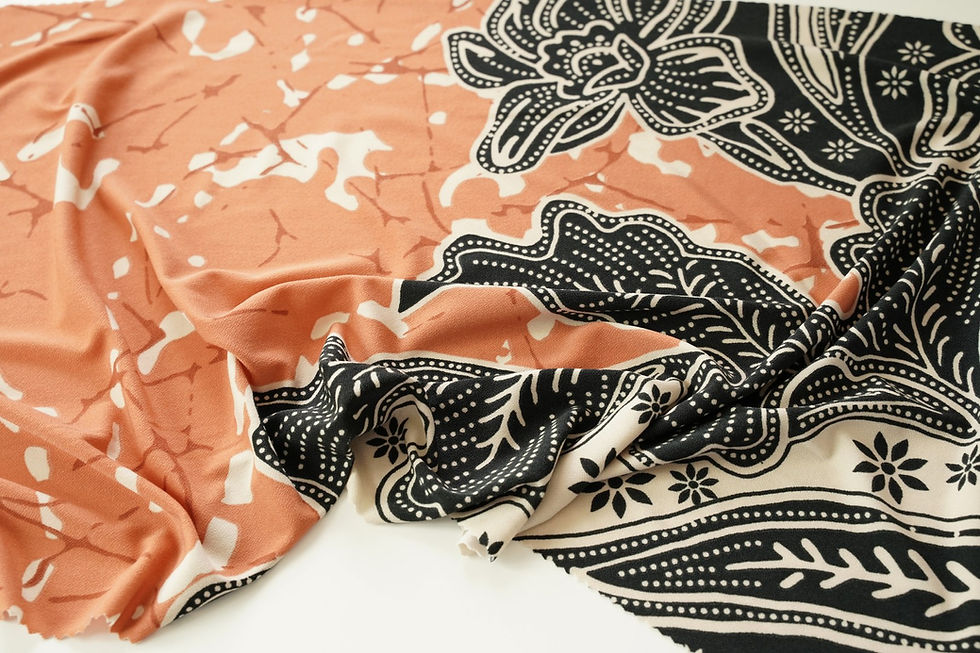 Thumbnail: MIX PRINTS BATIK LEMONSKIN POLYESTER KNIT-KJA87
