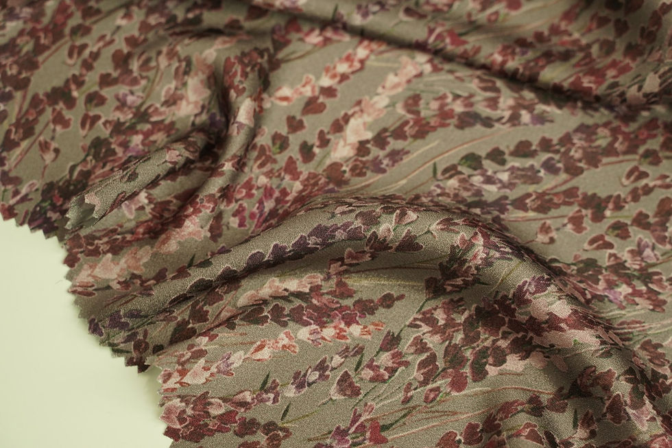 Thumbnail: SATIN CREPE PRINT FLORAL-15812