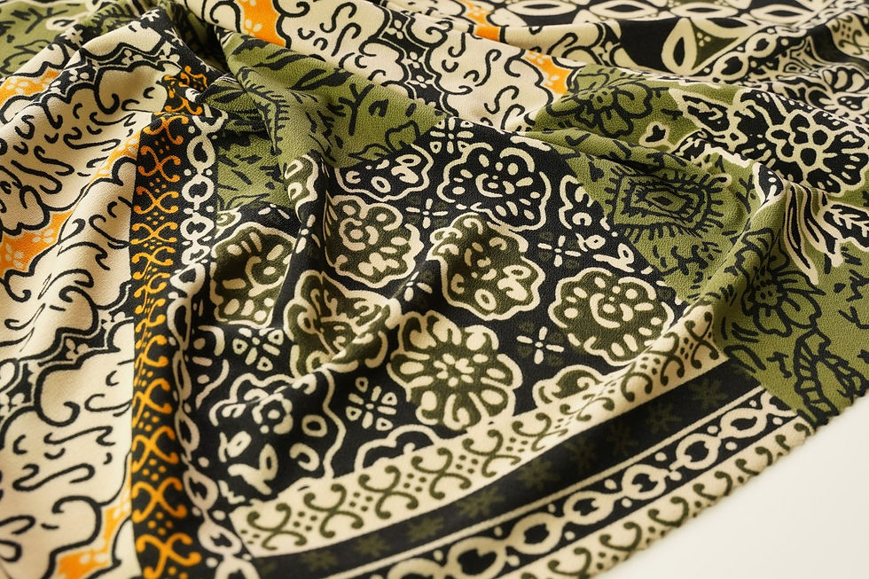 Thumbnail: PATCHWORK BATIK PRINTS LEMONSKIN POLYESTER KNIT-TNO1829