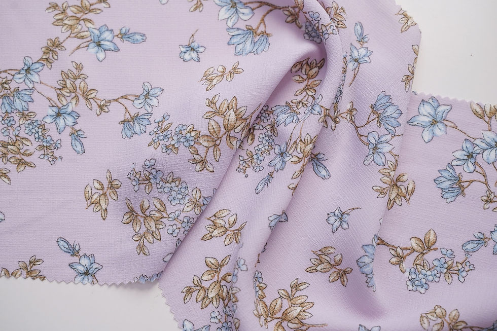 Thumbnail: MIX FLORAL LINEN SLUB - NAG537