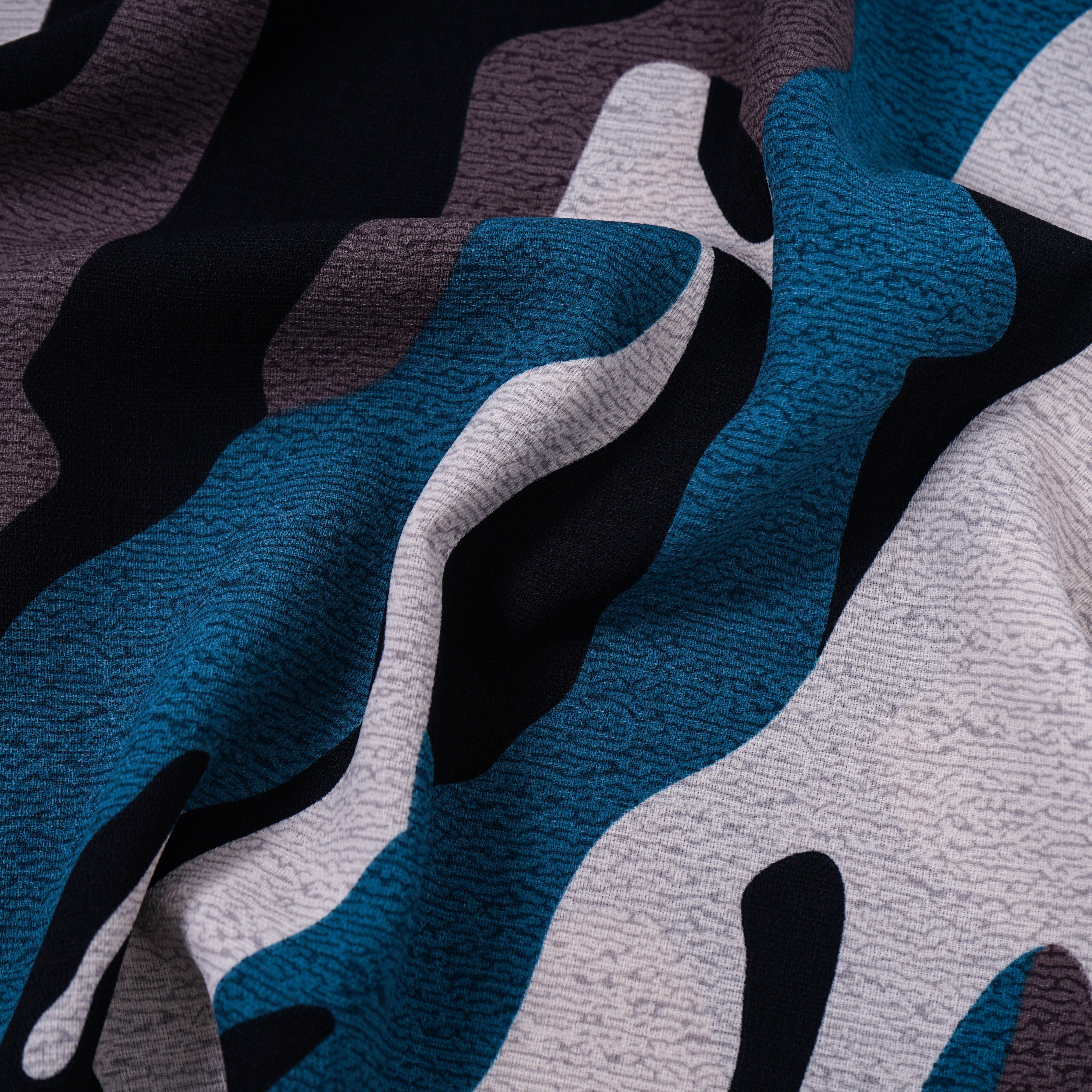 CAMOUFLAGE PRINT ALMOND POLYESTER WOVEN-2863