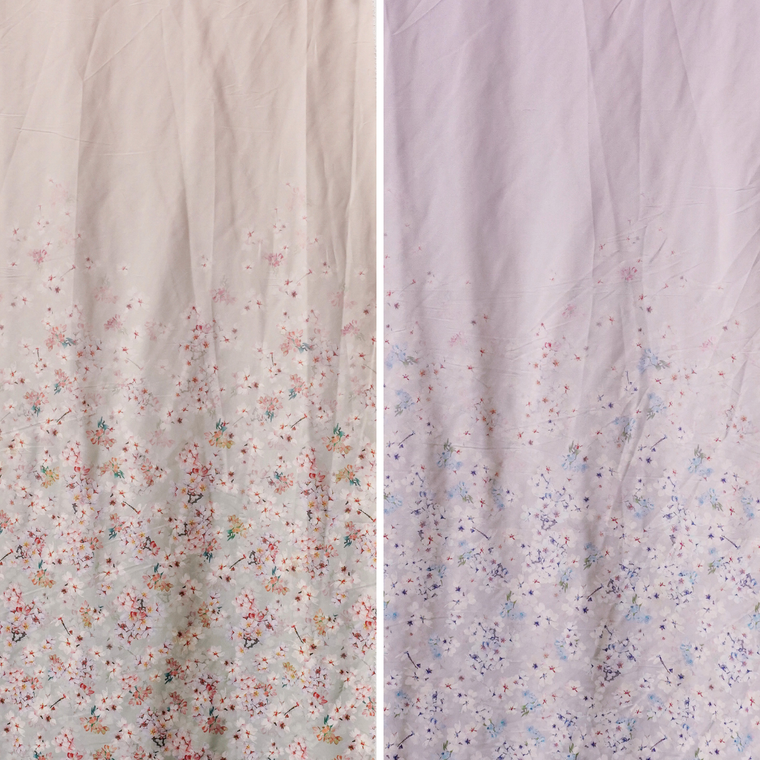 ZARA SATEN STRETCH DIGITAL PRINT FLORAL - G7153DTD