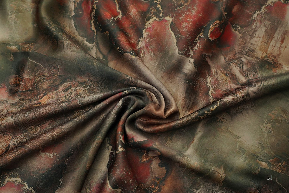 Thumbnail: SATIN SILKO PRINT MARBLES - G15726