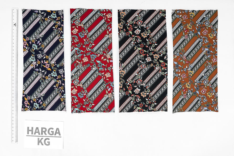 Thumbnail: FLORAL BATIK PRINTS POLYESTER WOVEN-171501