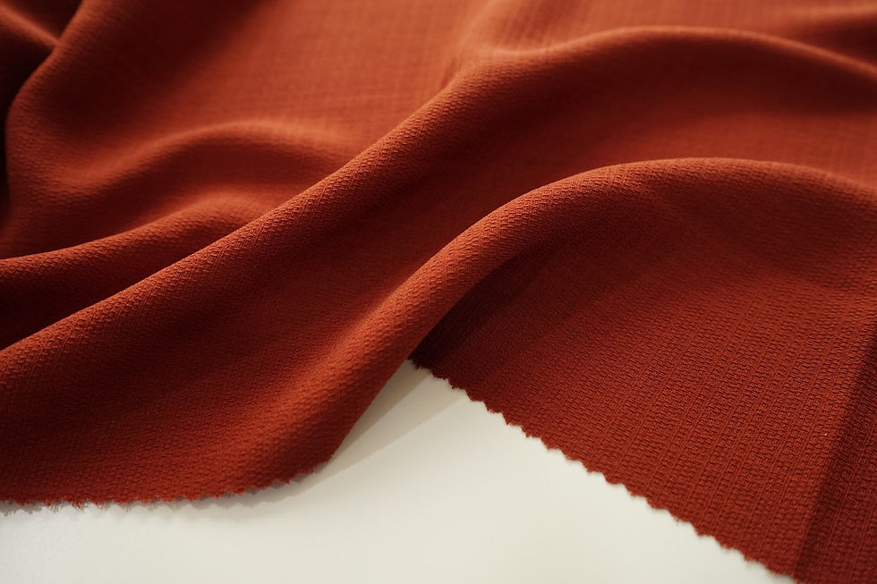 Thumbnail: SOLID COLORS RAMIE LOOK POLYESTER WOVEN-5037