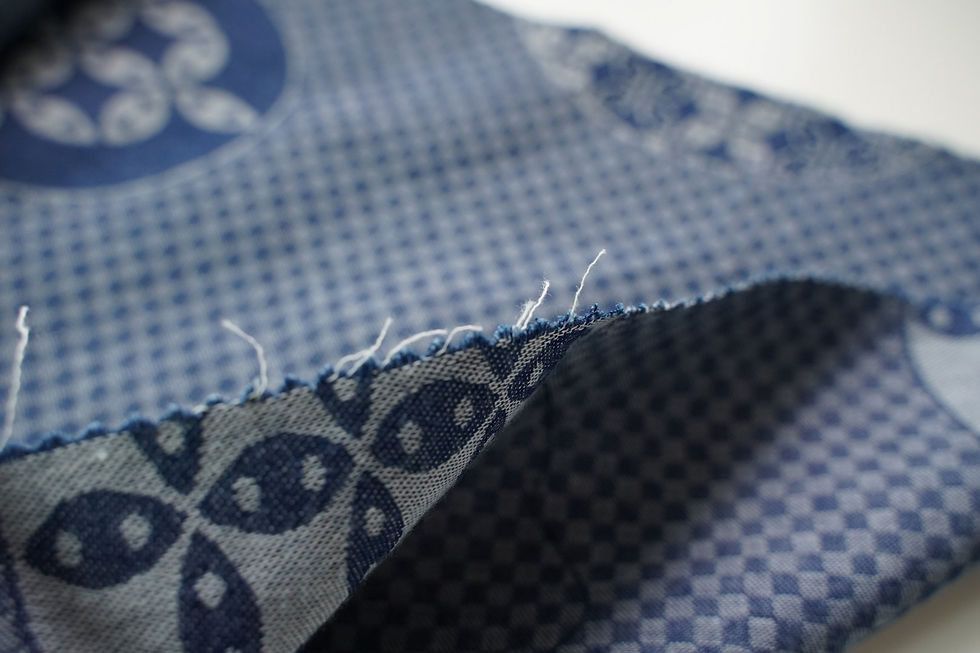 Thumbnail: SASHIKO INSPIRED LITE DENIM-SG1422CE-1630