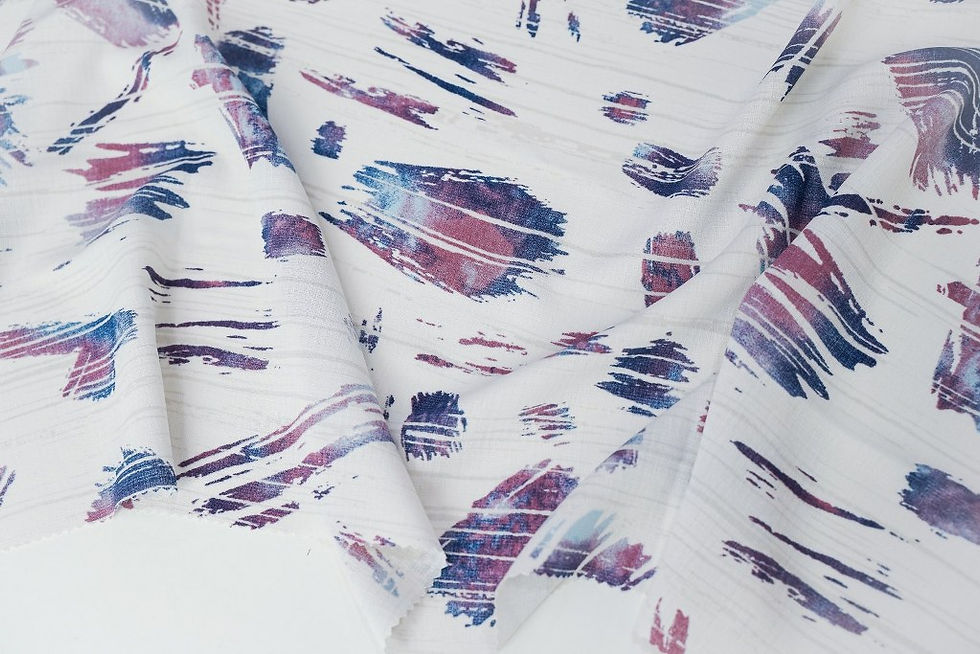 Thumbnail: LINEN SLUB ABSTRACT PRINTS - KLC1210