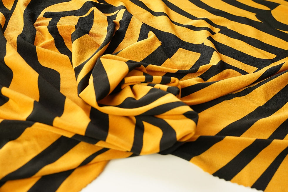 Thumbnail: ABSTRACT GEOMETRIC LINES PRINTS LEMONSKIN POLYESTER KNIT-TAG1161