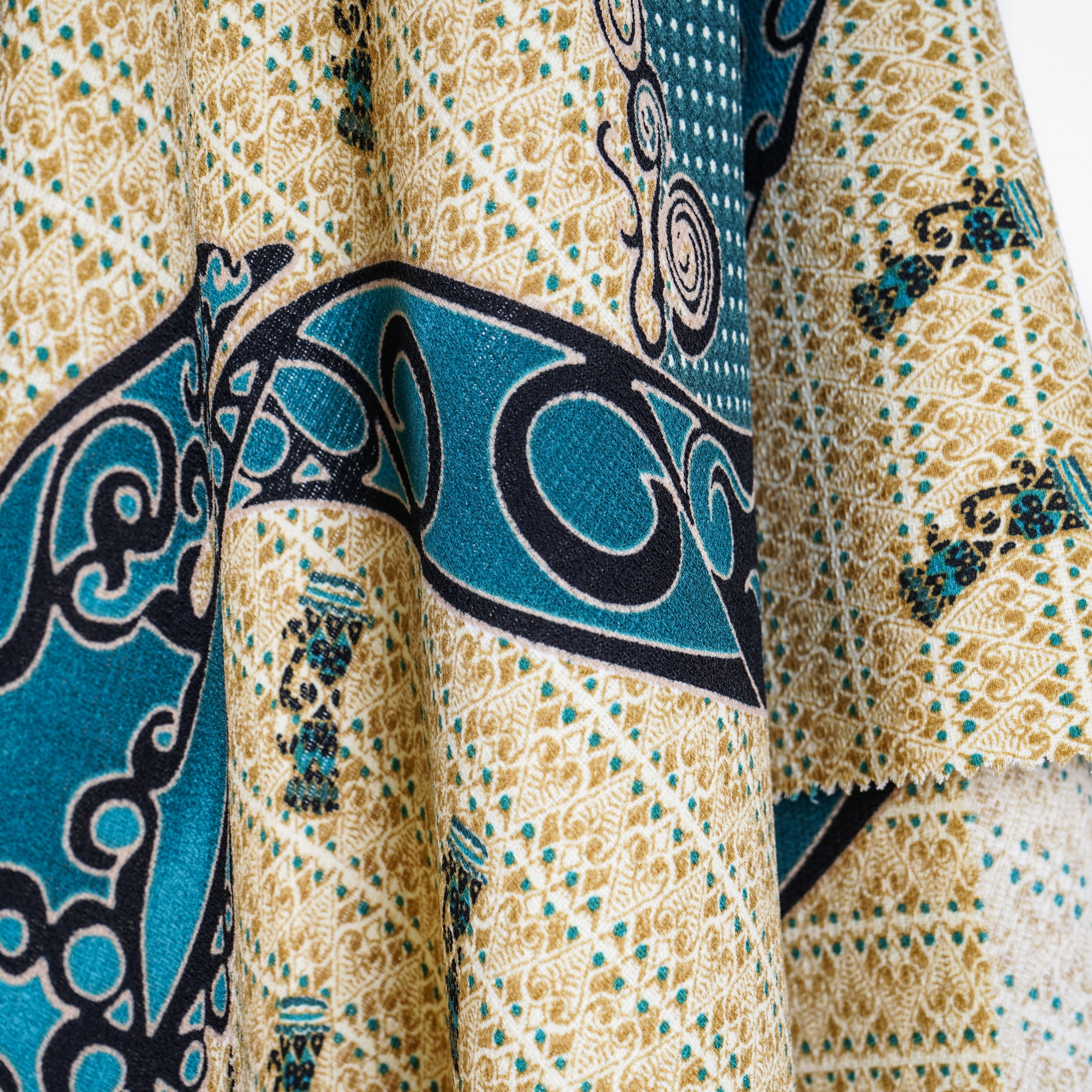 MIX PATTERN BATIK LINEN POLYESTER WOVEN-4383