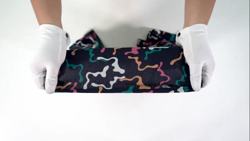 Thumbnail: ABSTRACT PRINT AQUA POLYESTER KNIT-170220