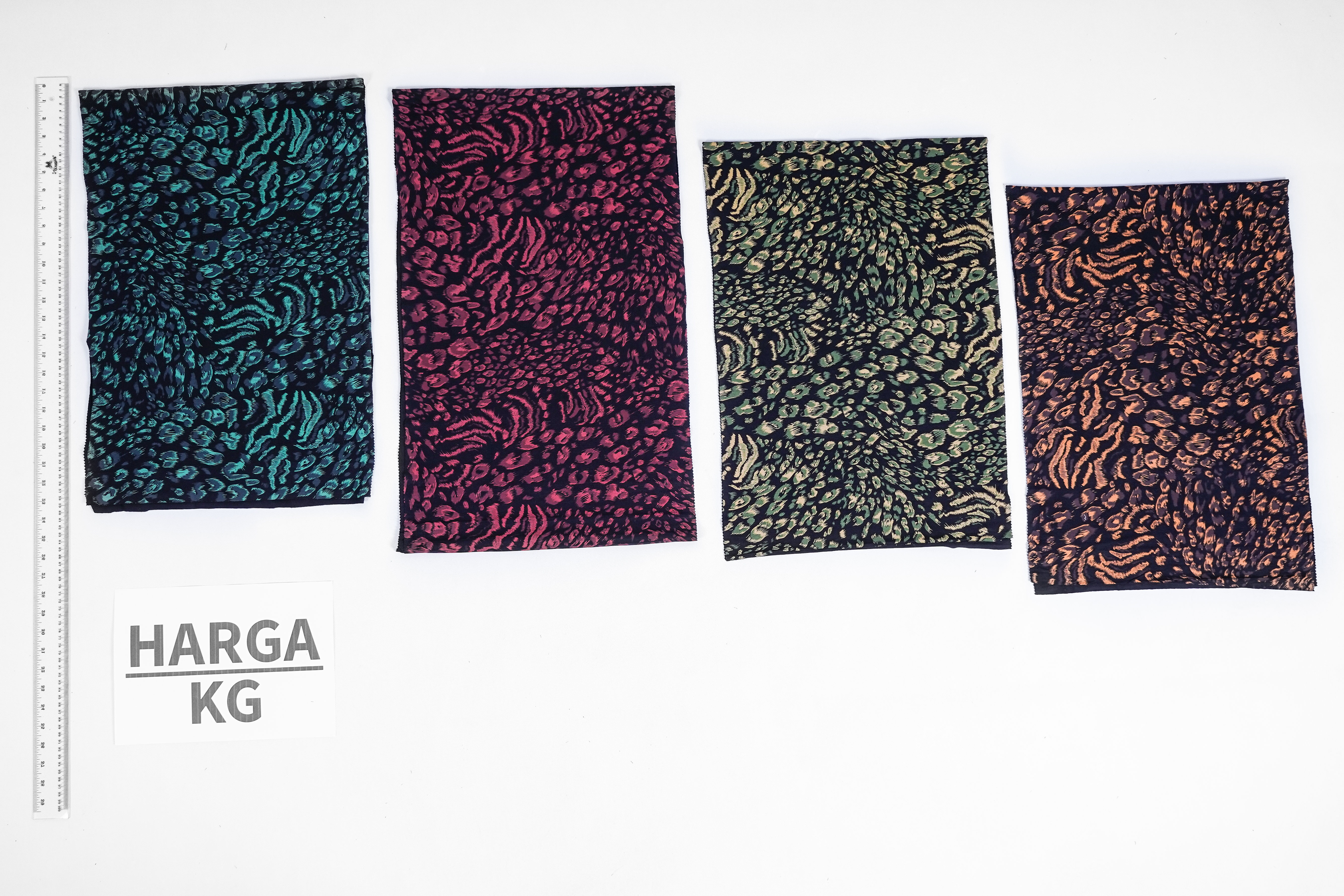 RAYON SPANDEX MOTIF - AQUA 175765