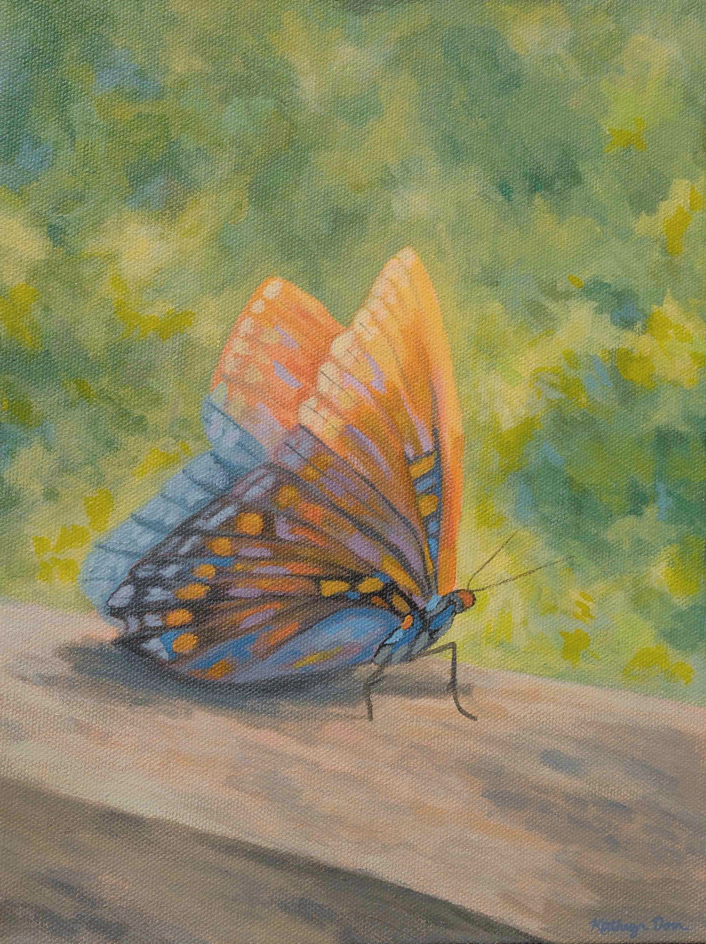 Backyard Butterfly 9x12
