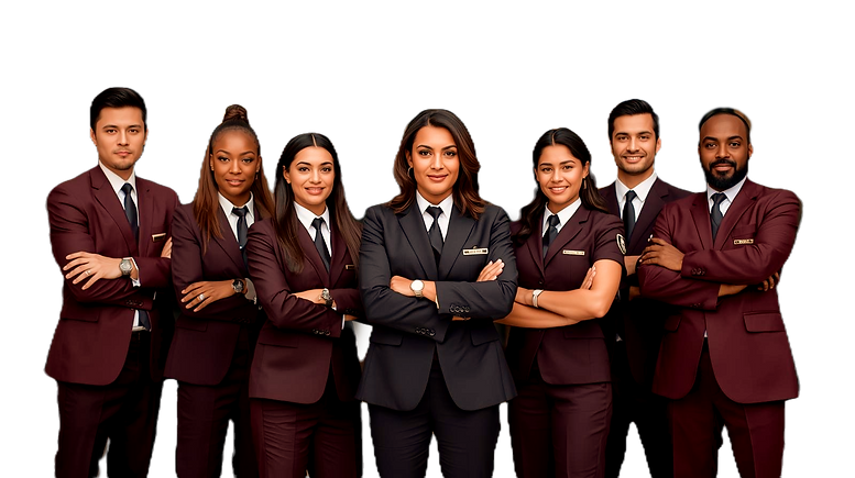 A professional and modern _welcome_ image, featuring a diverse team of 2 confident female,