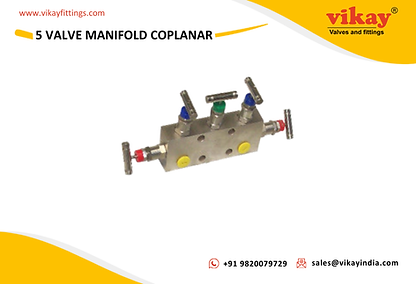 Colector de 5 válvulas coplanar - Válvulas de instrumentación SS 316