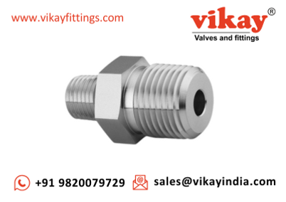 Hex Reducing Nipple - 3/4 Inch x 1/2 Inch (Male NPT) - SS 316 Pipe Fittings