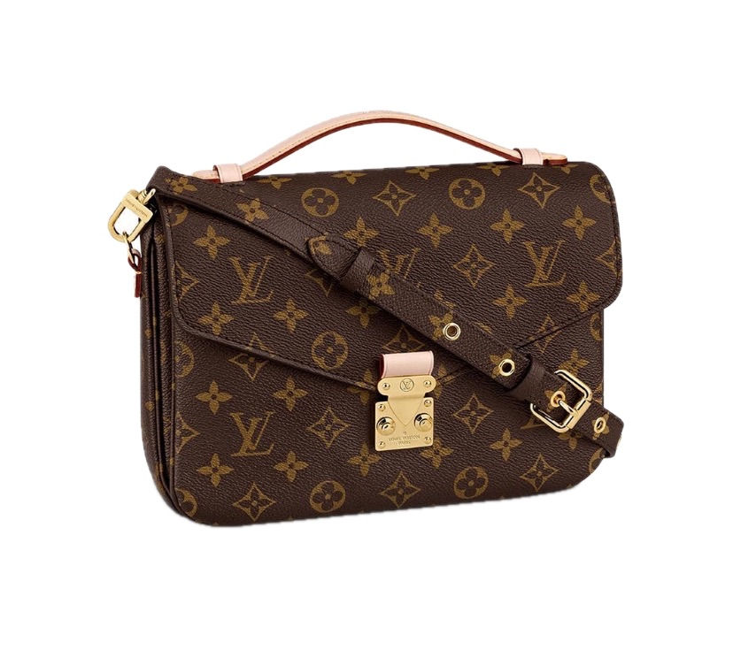 LV Pochette Metis Coated Canvas and Vachetta Leather Bag