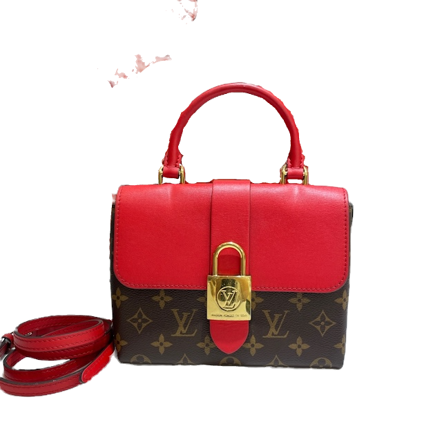 LV Lock Bag Red and Monogram