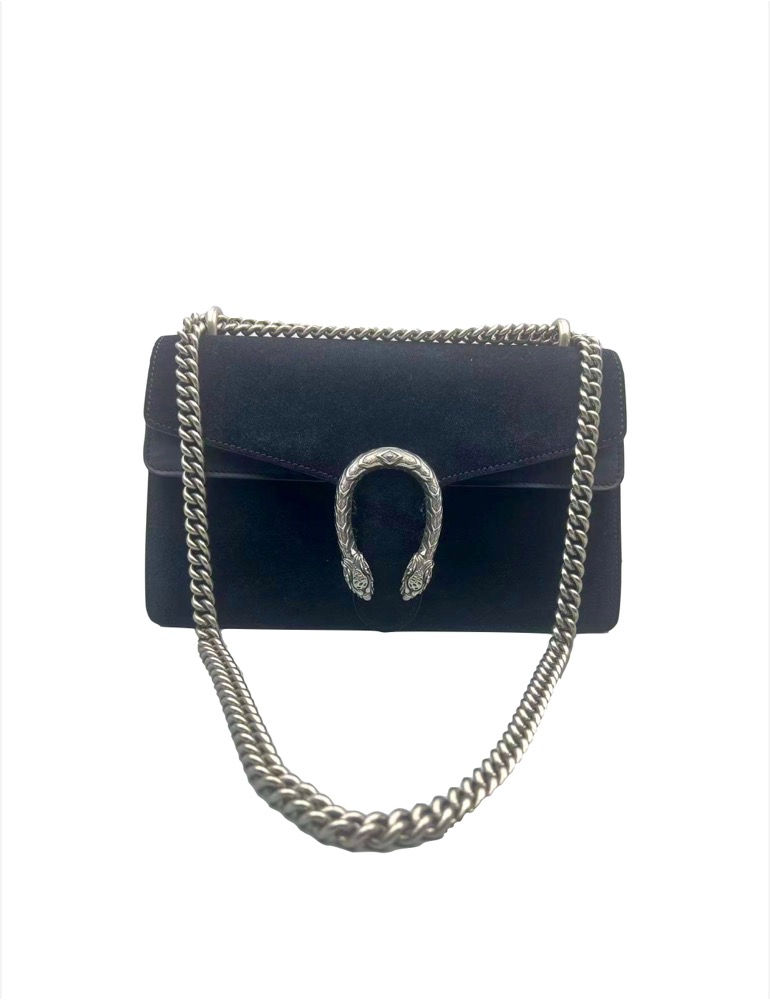 古驰黑色酒神单肩包