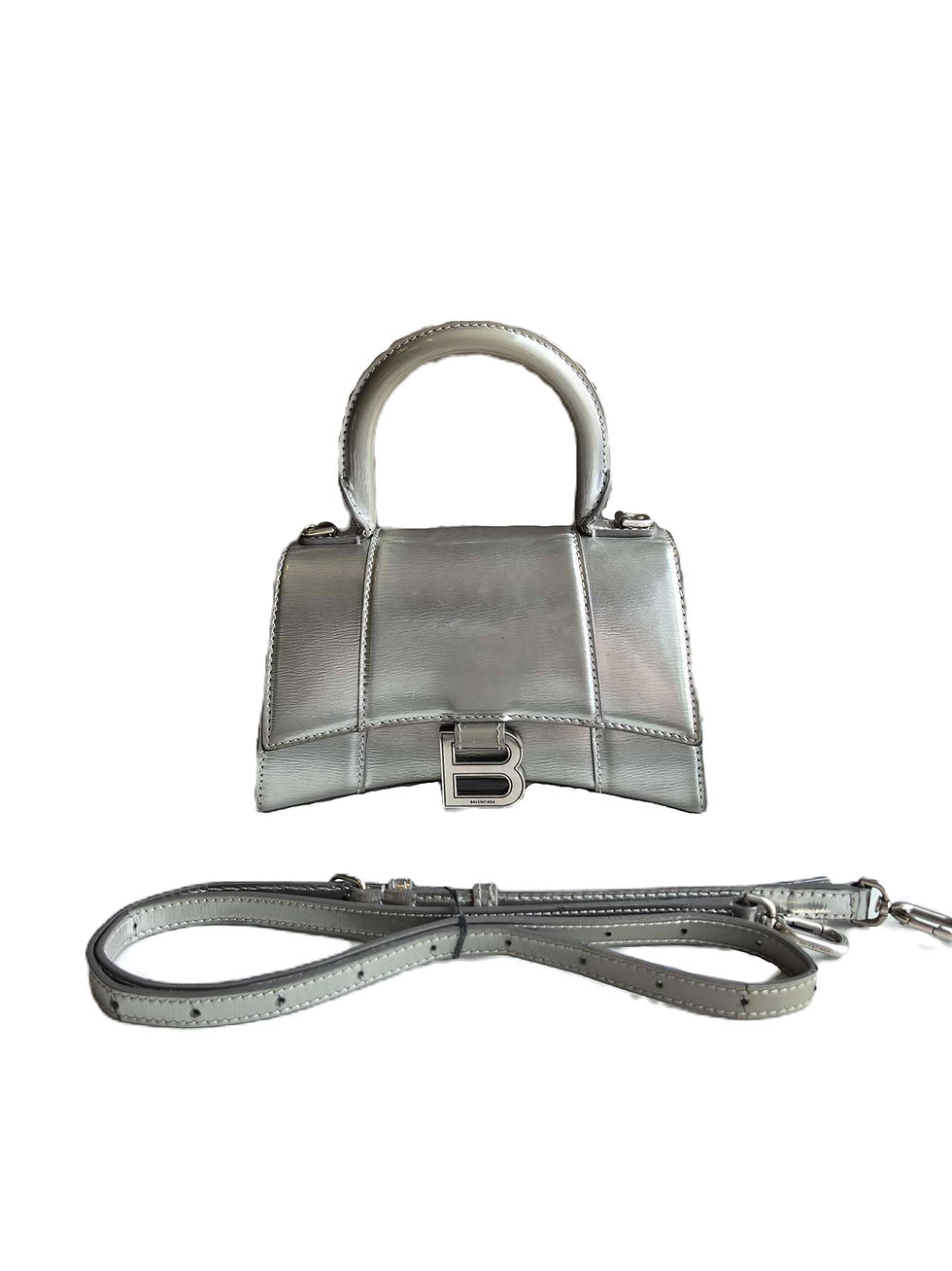 Balenciaga XS Hourglass Silver