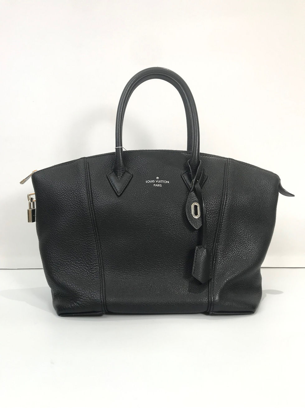 Louis Vuitton Black Leather Lockit Bag