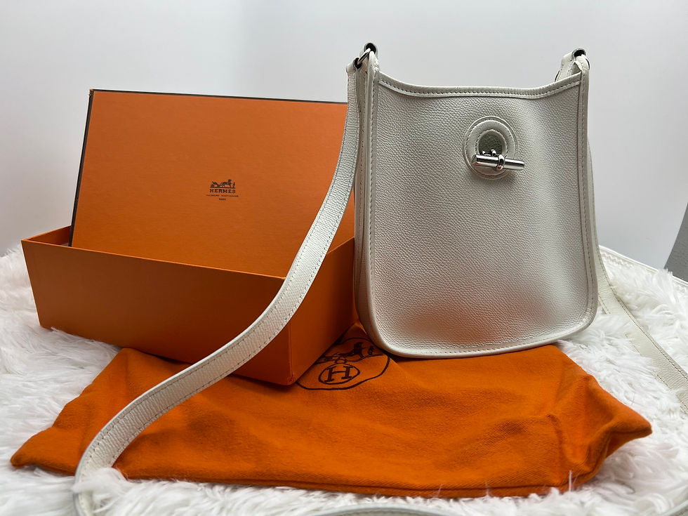 爱马仕Vespa TPM白色单肩包