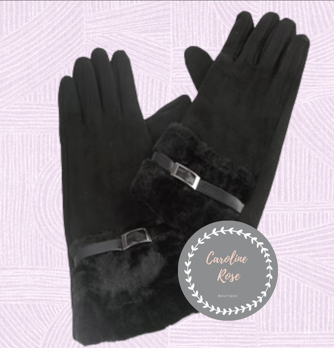 blackfurbucklegloves