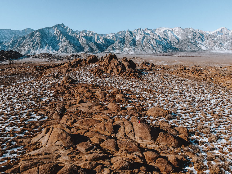 Dispersed Camping Location in the Alabama Hills, California